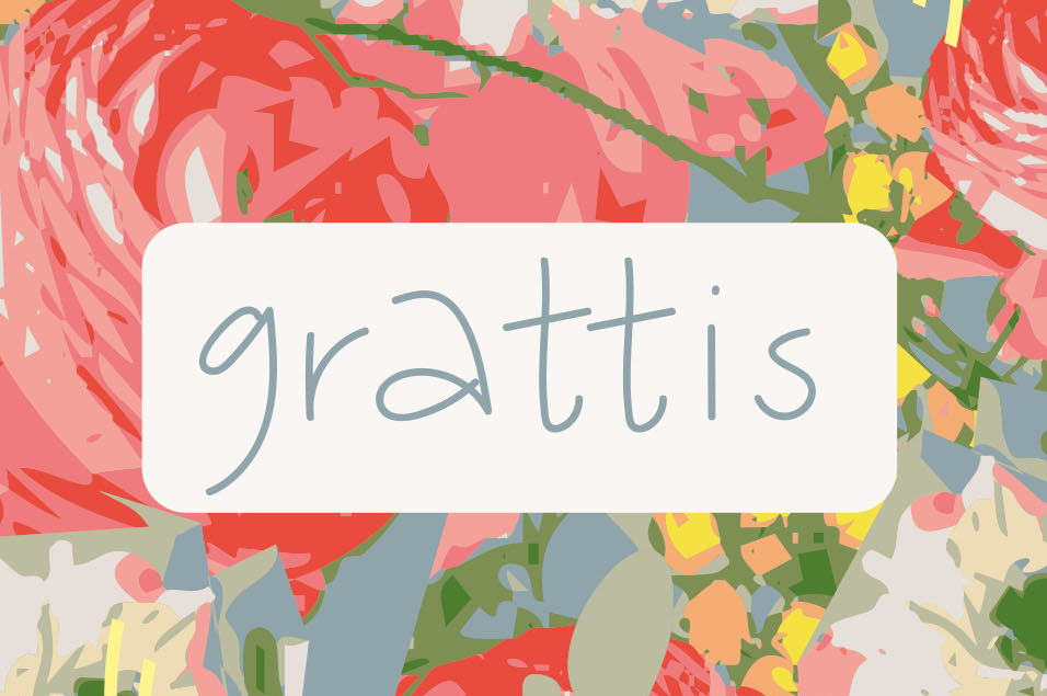 Greeting card Grattis