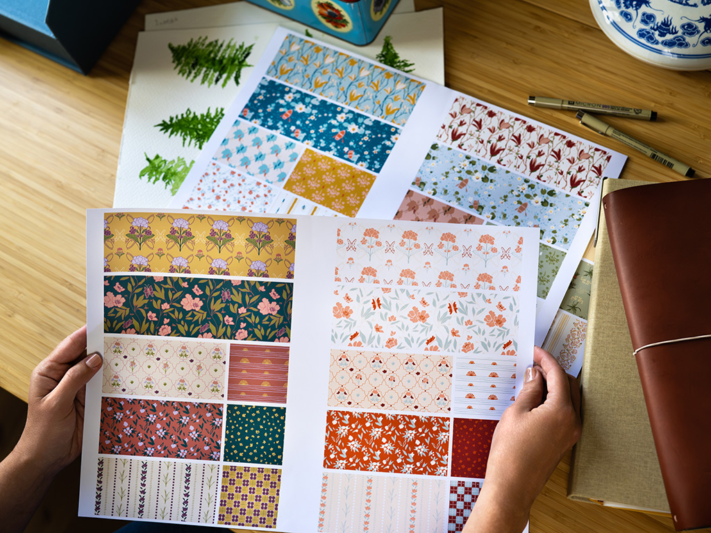 Pattern design at the desk